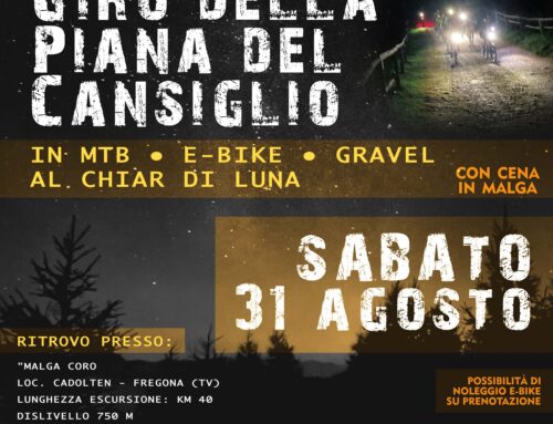 31.08.2024: Giro della Piana del Cansiglio al Chiar di Luna in MTB – EBIKE – GRAVEL